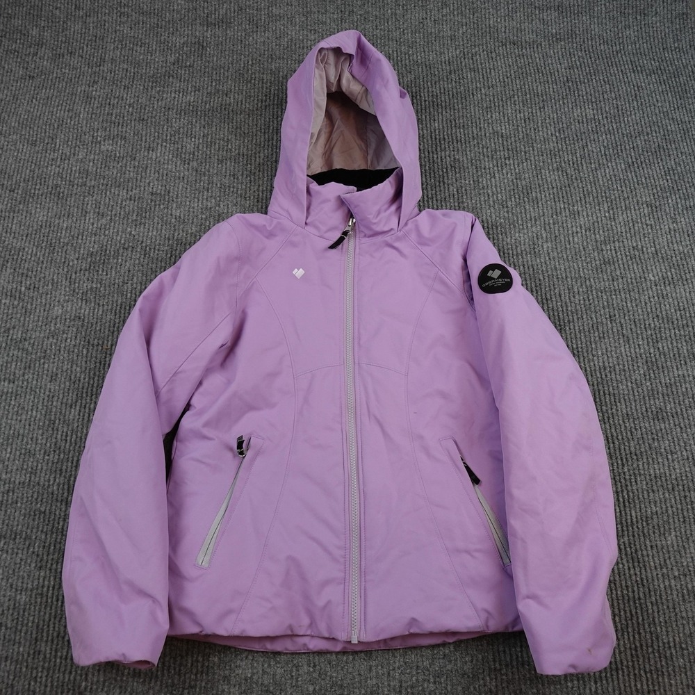 Obermeyer Jacket Youth Large 14-16 Purple Hooded Insulated Ski Snow Winter